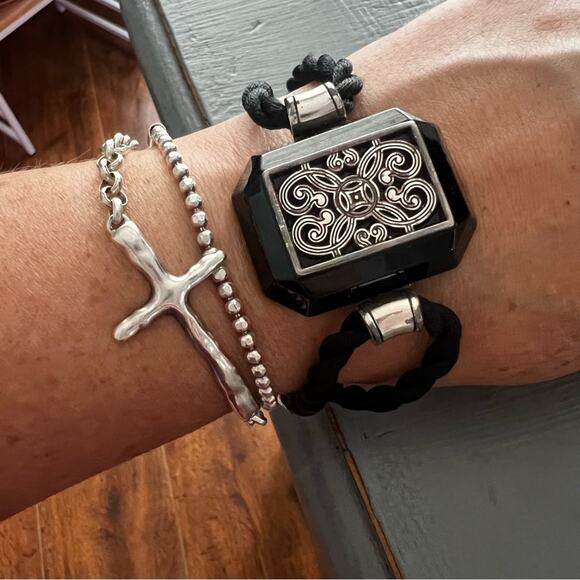 Brighton Jewelry - Brighton Black & Silver Tone Bracelet